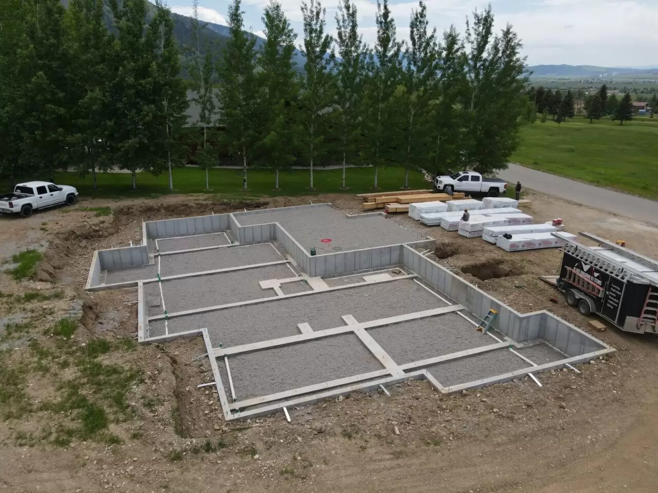 Custom Home Foundation Build for Client from a Licensed Expert Contractor in Star Valley Ranch Wyoming