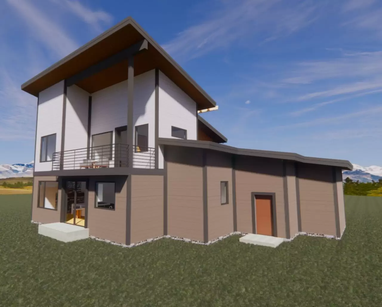 Drawing of Custom Home Build for Client from a Licensed Expert Home Builder in Star Valley Ranch Wyoming