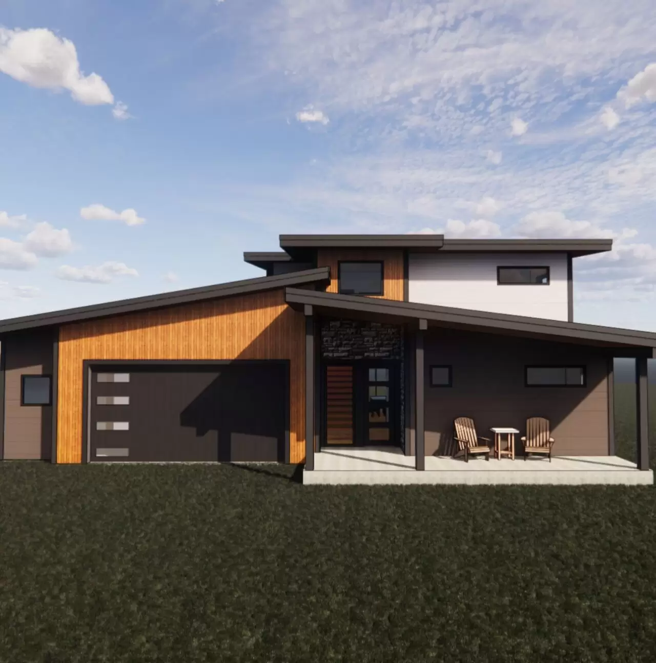 Drawing of Custom Home Build for Client from a Licensed Expert Home Builder in Star Valley Ranch Wyoming